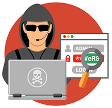 Illustration of a hacker