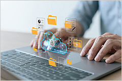 Cloud storage photo illustration.